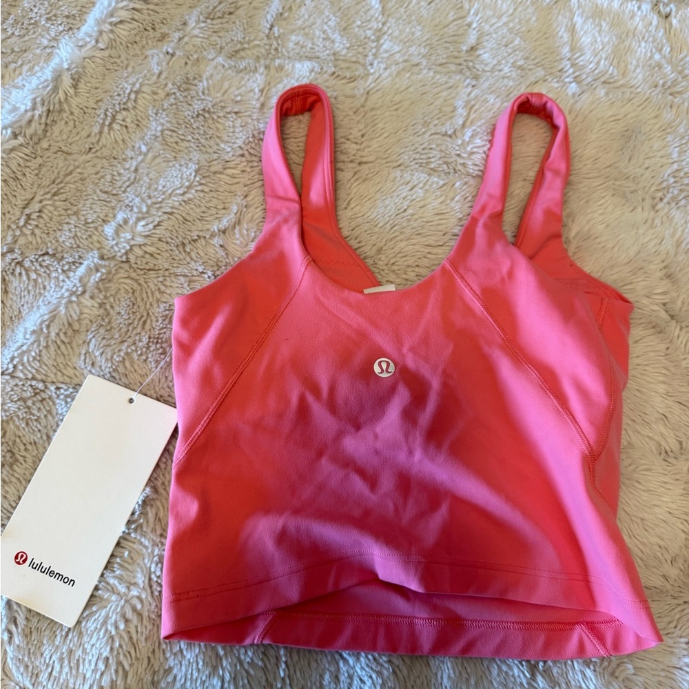 Lulu Pink Align Tank Top - Picture 2 of 3